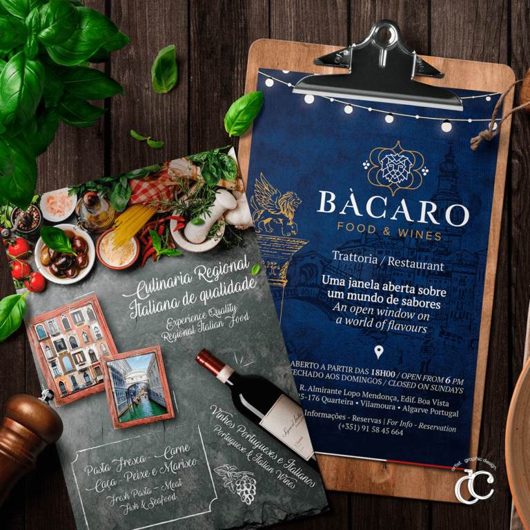 flyer para restaurante italiano