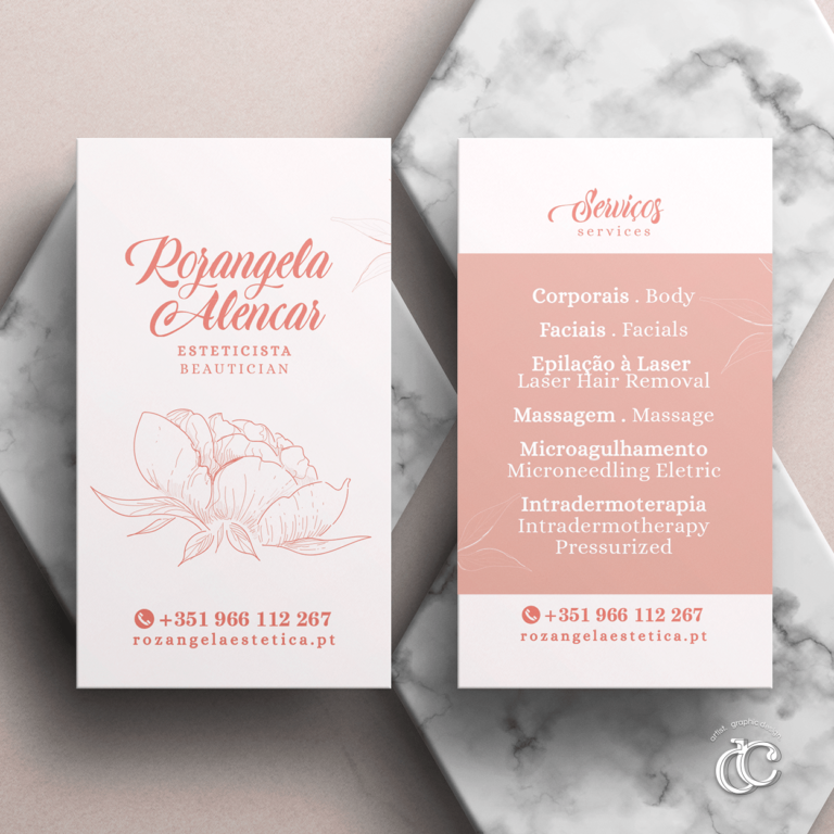 cartao de visita para estética