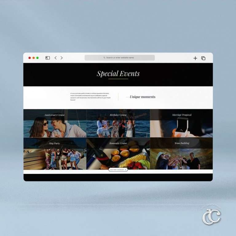 criacao de site para agencia barcos em vilamoura